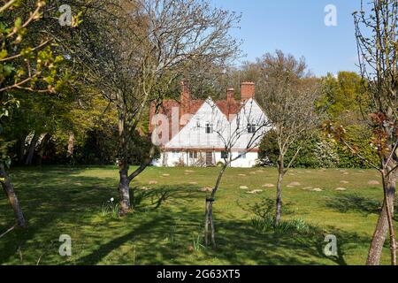 Homewood è una casa di campagna in stile artistico e artigianale a Knebworth, Hertfordshire, Inghilterra, progettata da Sir Edwin Lutyens tra il 1900 e il 3. Foto Stock