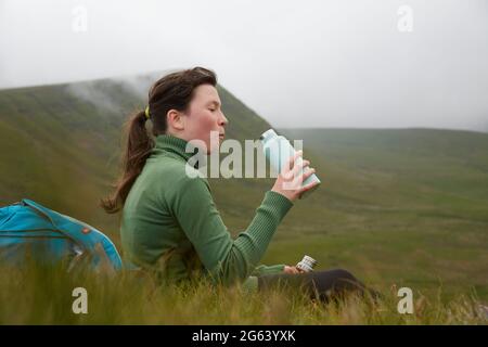 Acqua potabile in montagna Foto Stock