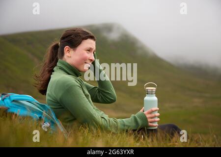 Acqua potabile in montagna Foto Stock