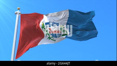 Bandiera di stato di Alagoas, Brasile Foto Stock