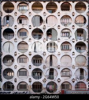 Edificio Koujak Jaber a Ramlet el Beida a Beirut, Libano Foto Stock