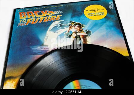 Torna al futuro Film Motion Picture Soundtrack LP copertina dell'album in vinile Foto Stock