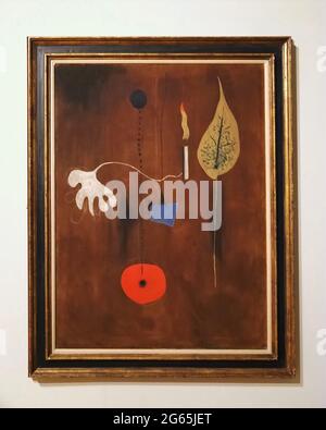 Collezione d'arte all'interno del museo d'arte Museu Colecao Berado a Lisbona con dipinti famosi Foto Stock