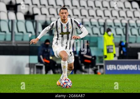 Radu Dragusin della Juventus FC durante la stagione 2020/21 della Champions League della Juventus FC allo stadio Allianz di Torino - / LM Foto Stock