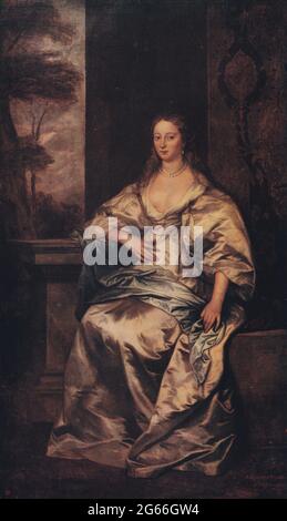 La contessa di Southampton di Sir Anthony Van Dyck. Foto Stock