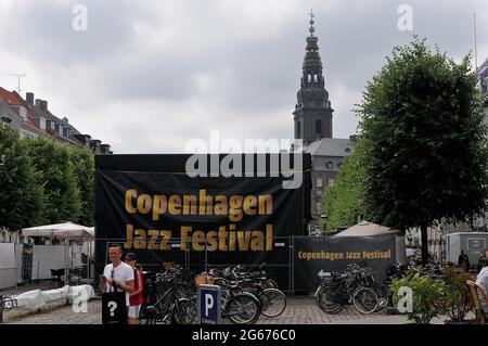 Copenaghen, Danimarca. 03 luglio 2021, Copenhagen Jazz Festival 2021 su hojbro plads in danese Cpopenahgen Denamrk. (Foto..Francis Joseph Dean/Dea Foto Stock