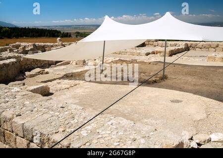 Megido Canaanita e Israelita. Foto di alta qualità da Israele Foto Stock