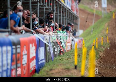 Maggiora / Novara - Italia, 03 luglio 2021, in occasione dei Campionati mondiali di motocross FIM MX125 del 2021, il 3 luglio 2021 a Maggiora, Italia - Foto Nderim Kaceli / Alamy Live News Foto Stock