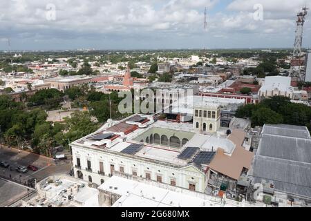 Palazzo del Governo (Palacio del Gobierno) nella piazza principale di Merida, Yucatan, Messico Foto Stock