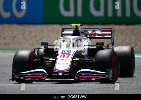 Spielberg, Osterreich. 03 luglio 2021. 47 Mick Schumacher, Haas F1 Team. Formula 1 Campionato del mondo 2021, GP d'Austria 3 Luglio 2021Foto Federico Basile/Insifefoto Credit: Insifefoto srl/Alamy Live News Foto Stock