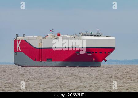 Il leader di Amburgo si dirige verso i Royal Portbury Docks Foto Stock