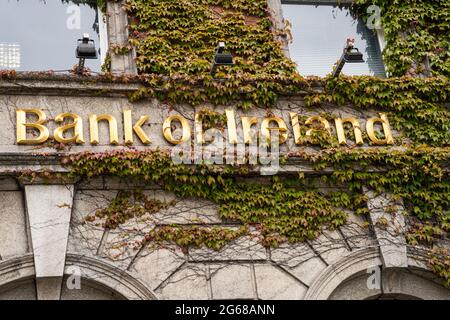 Dublin 2, Dublin City, irlanda, 28 giugno 2021, Bank of Ireland on St Stephens Green, nel centro di Dublino Foto Stock