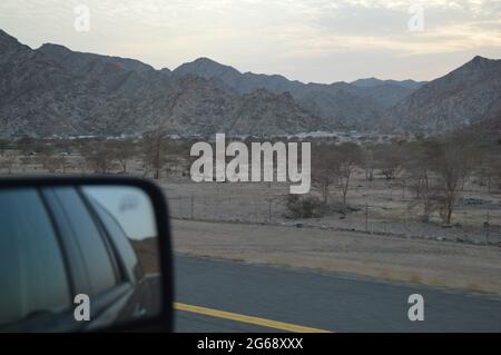 Hamra' all'asad Road a Madina El Monawara, Arabia Saudita Foto Stock