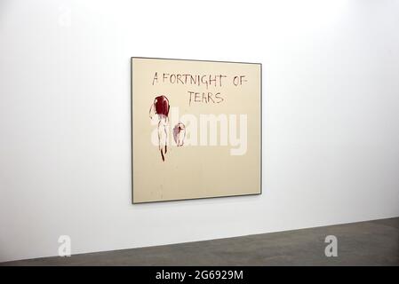 Il Tracey Emin mostra 'una quindicina di lacrime' apre al White Cube Gallery, Bermondsey, Londra Foto Stock