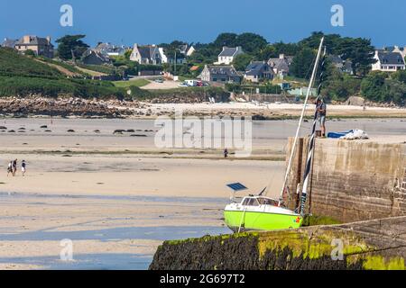 FRANCIA. BRETAGNA. FINISTERE (29) PORTSALL Foto Stock