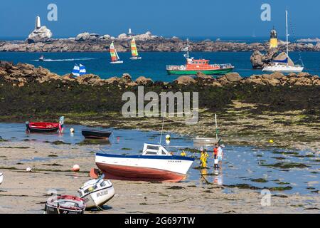 FRANCIA. BRETAGNA. FINISTERE (29) PORTSALL Foto Stock