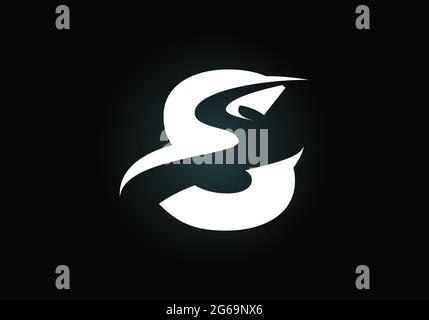 Lettera iniziale S con backspace S o modello vettoriale di progettazione di pathway Logo, simbolo alfabetico grafico per identità aziendale Illustrazione Vettoriale