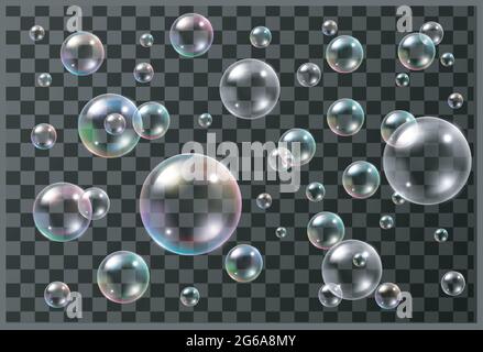 Set di fumetti colorati e realistici Vector. Illustrazione Vettoriale