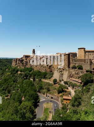 Pitigliano, Città del tufo in Toscana Foto Stock