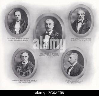 Oxford Historical Pageant 1907 Foto Stock