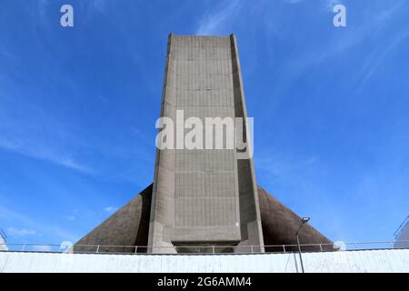 Albero di ventilazione per il Kingsway Tunnel sotto il fiume Mersey a Liverpool Foto Stock