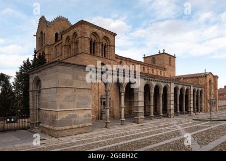 San Vicente Basilica di Avila, Spagna Foto Stock