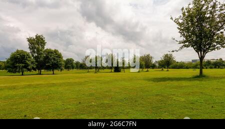 Gioca a golf al campo da golf Portobello di Duddingston, Edimburgo, Scozia, Regno Unito Foto Stock