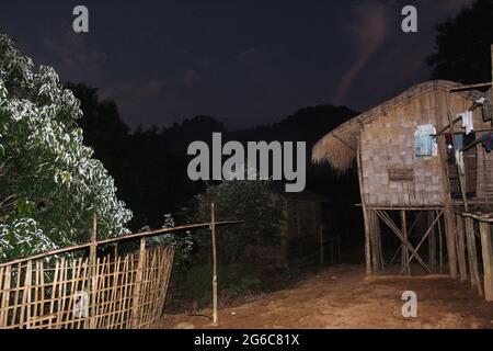 Fotografia naturalistica nel villaggio di Bandorban Foto Stock