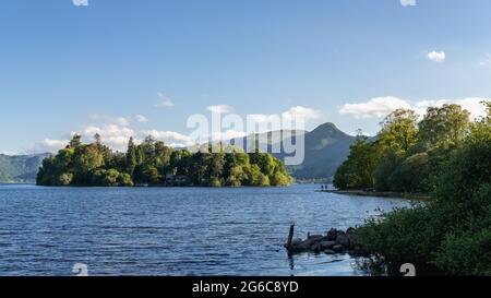 Foto paesaggistiche da Keswick nel Parco Nazionale del Distretto dei Laghi. Foto Stock