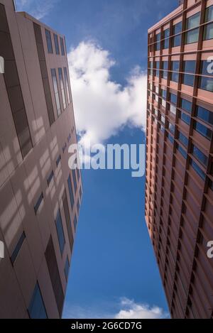 Area di Handycam, rigenerazione urbana di King's Cross, Londra, Inghilterra, Regno Unito Foto Stock