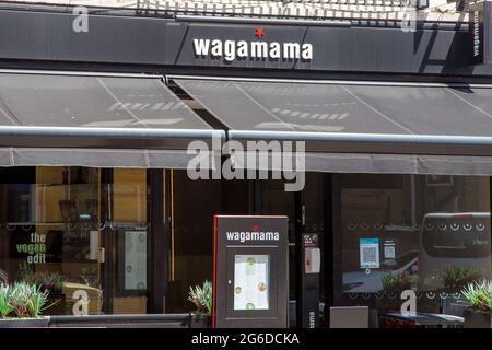 Il ristorante Wagamama si trova a Salisbury Foto Stock