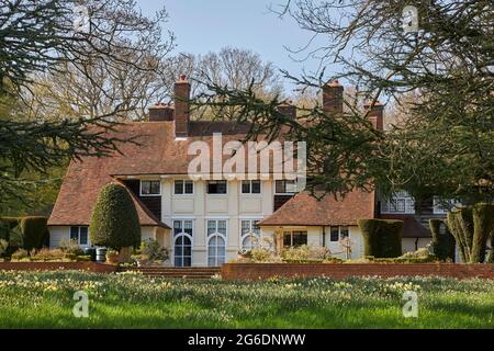 Homewood è una casa di campagna in stile artistico e artigianale a Knebworth, Hertfordshire, Inghilterra, progettata da Sir Edwin Lutyens tra il 1900 e il 3. Foto Stock