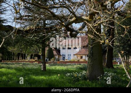 Homewood è una casa di campagna in stile artistico e artigianale a Knebworth, Hertfordshire, Inghilterra, progettata da Sir Edwin Lutyens tra il 1900 e il 3. Foto Stock