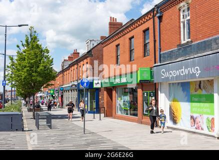 Station Road, Ashington, Northumberland, Inghilterra, Regno Unito Foto Stock