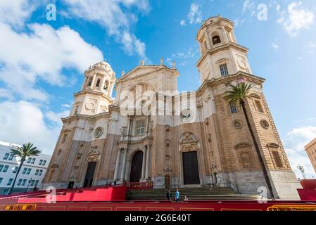 Cattedrale di Cadice, Cattedrale della Santa Croce sul mare, Cadice, Andalusia, Spagna Foto Stock