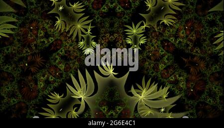 Abstract illustrazione frattale utili come uno sfondo Foto Stock