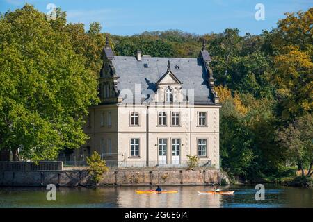 Jagdschloss Glienicke, Istituto di formazione pedagogica sociale Berlino-Brandeburgo, Berlino, Germania Foto Stock