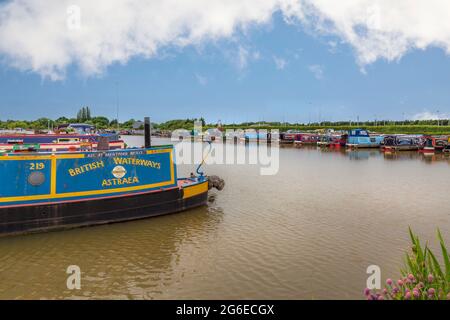Droitwich Spa Marina, Droitwich, Worcestershire, Inghilterra. Foto Stock