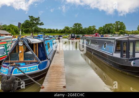 Droitwich Spa Marina, Droitwich, Worcestershire, Inghilterra. Foto Stock