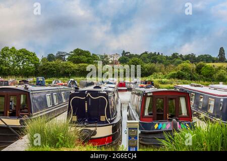 Droitwich Spa Marina, Droitwich, Worcestershire, Inghilterra. Foto Stock