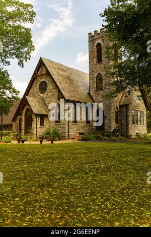 Hershey, PA, USA – 27 giugno 2021: L'attuale edificio della Chiesa di Derry a Hershey, PA. Foto Stock