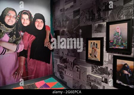 Il Museo YSL e il Giardino Majorelle a Marrakech, Marocco ma Foto Stock