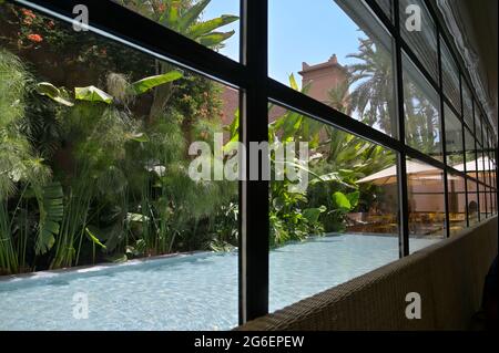 Il Museo YSL e il Giardino Majorelle a Marrakech, Marocco ma Foto Stock