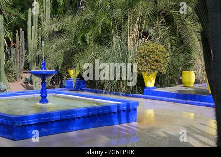 Il Museo YSL e il Giardino Majorelle a Marrakech, Marocco ma Foto Stock