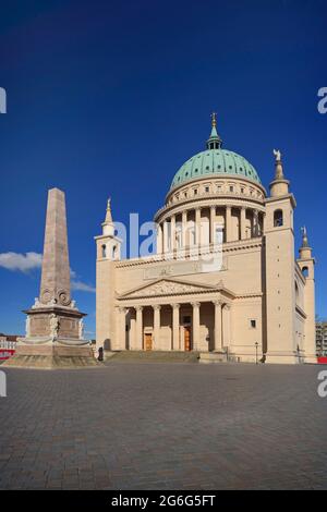 Chiesa evangelica di San Nicola a Piazza del mercato Vecchio, Germania, Brandeburgo, Potsdam Foto Stock