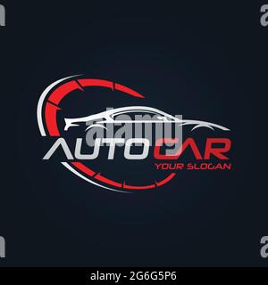 Car Garage Premium Concept Logo Design Illustrazione Vettoriale