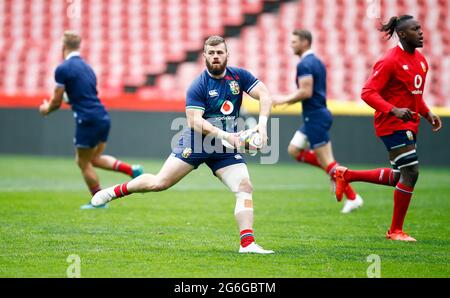 Luke Cowan-Dickie dei Lions britannici e irlandesi durante i capitani corrono l'Emirates Airline Park a Johannesburg, in Sud Africa. Data immagine: Martedì 6 luglio 2021. Foto Stock
