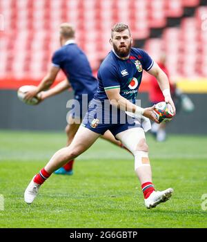 Luke Cowan-Dickie dei Lions britannici e irlandesi durante i capitani corrono l'Emirates Airline Park a Johannesburg, in Sud Africa. Data immagine: Martedì 6 luglio 2021. Foto Stock