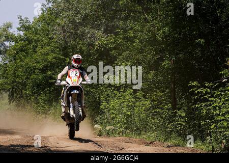 82 Ganzorg Temuujin (mng), KTM RFR 450, azione durante la Via della Seta Rally 2021's 5a tappa intorno a Gorno-Altaysk, in Russia il 06 luglio 2021 - Foto Julien Delfosse / DPPI Foto Stock