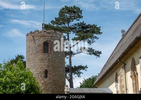 St Andrew’s Church, Bramfield, Suffolk, Regno Unito Foto Stock